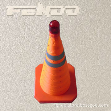 road safety collapsable LED reflective traffic cone